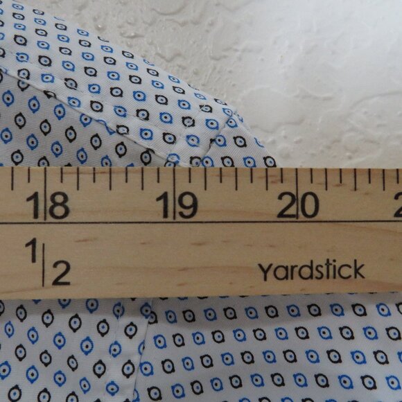 Michael Brandon* Men's Short Sleeve Button Down Curved Hem BOHO Shirt~ Size XL - Picture 6 of 12